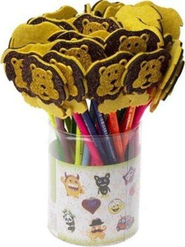 Kiddy World Keçe Başlıklı Kurşun Kalem Aslan - 2 adet - Image 1