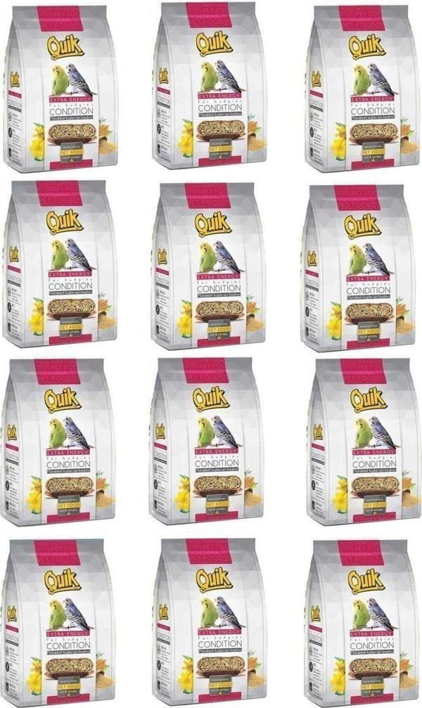 Quik Muhabbet Kuşu Kızıştırıcı Ve Kondisyon Yemi 150 gr X 12 Adet - Image 1