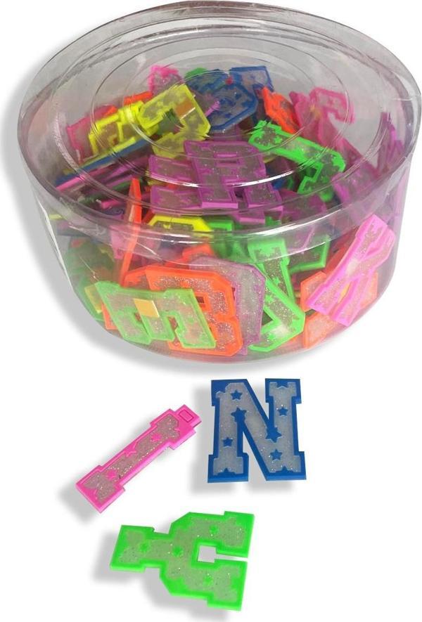 Abka Objeler Harf-Sayı-Şekil Geçmeli Küçük Boy (140 Lı Set) - Image 1
