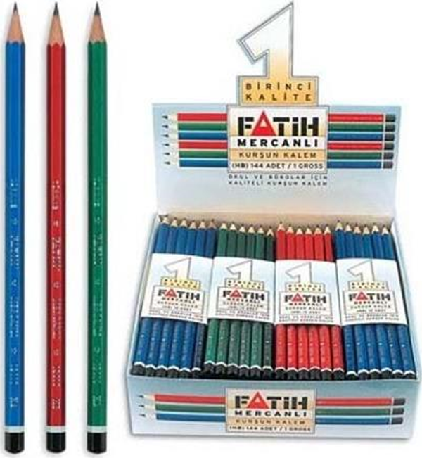 Fatih Kurşun Kalem Mercanlı - 24 adet - Image 1