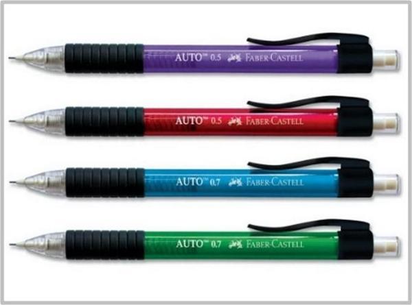 Faber Castell Auto Versatil 0,5 Uçlu Kalem Kırmızı - 2 adet - Image 1