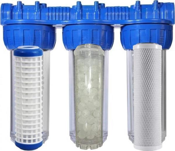 Tortu, Kireç ,klor Ve Koku Önleyici 3 Lü Bina Girişi Filtresi - Yıkanabilir ,sliphoslu ,blok Karbon - Image 1