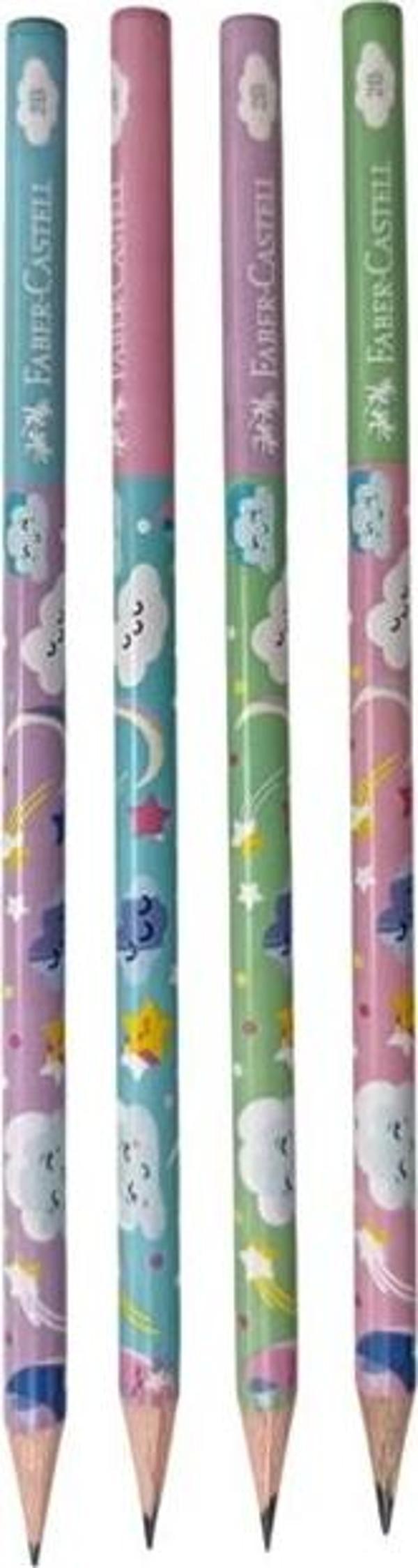 Faber Castell Sevimli Bulutlar Kurşun Kalem - 6 adet - Image 1