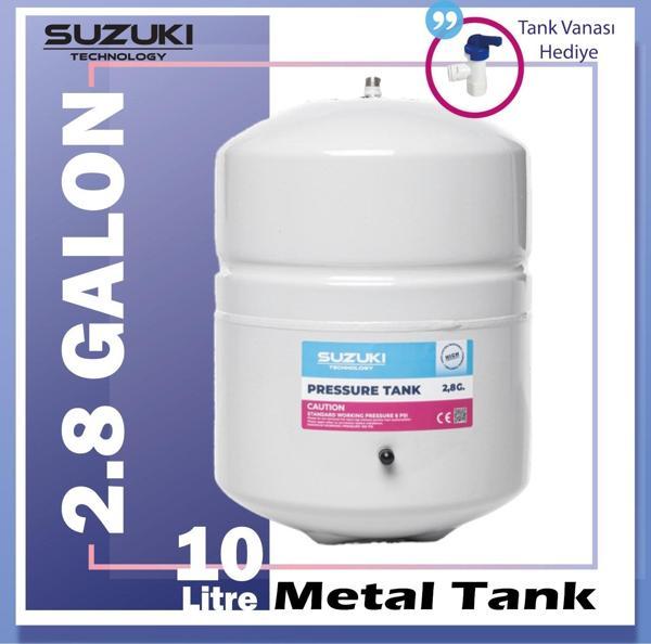 Tüm Su Arıtma Cihazlarına Uyumlu 2,8 Galon (10 Lt) Metal Tank - Image 1