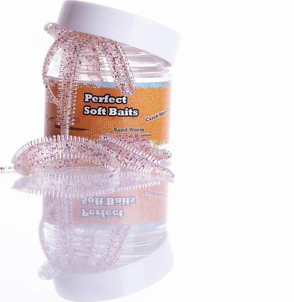 Pandora Kavanoz Perfect Soft Baits Sandworm 7cm Renk:Candy - Image 1