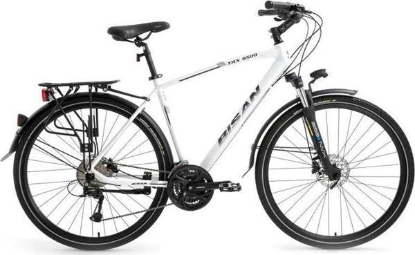 BİSAN TRX 8500 CITY ERKEK ŞEHİR TUR BİSİKLETİ 46CM HD 28 JANT 27 VİTES MAT BEYAZ LACİVERT - Image 1