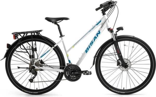 BİSAN TRX 8300 CITY KADIN ŞEHİR BİSİKLETİ 45CM HD 28 JANT 27 VİTES ALTUS METALİK GRİ TURUNCU - Image 1
