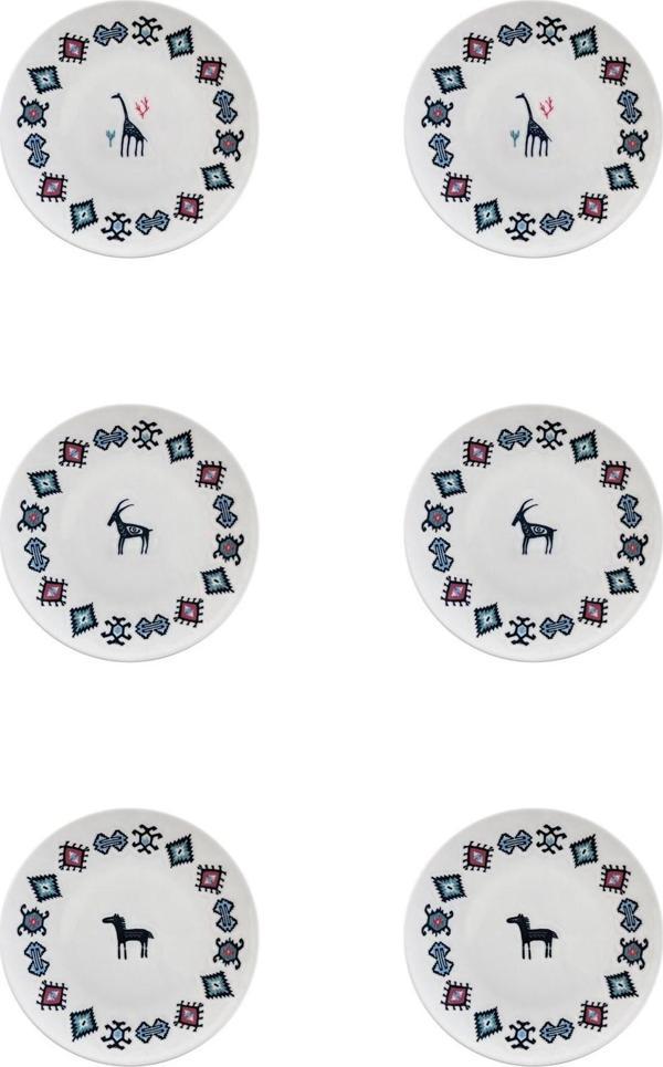 Porser Porselen Hitit Servis Tabağı Takımı 26cm 6 Parça TVL6SRVPRS1241 - Image 1