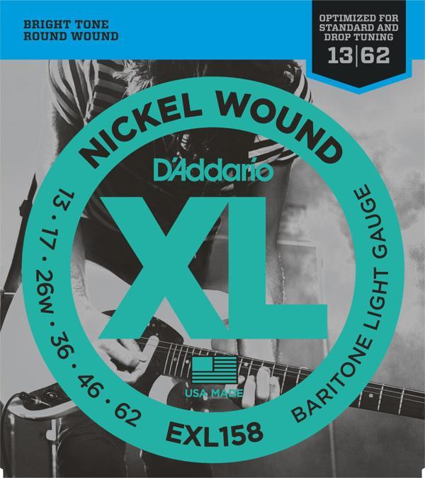 DADDARIO EXL158 ELEKTRO GİTAR TEL SETİ, XL, 13-62, 3RD NICKEL - Image 1