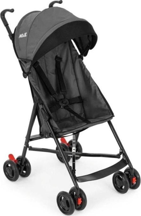 Nessiworld Moje Simple Pratik Baston Bebek Arabası Gri - Image 1