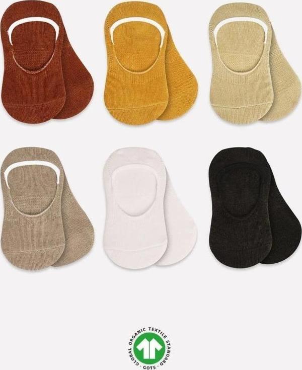 Nessiworld  Bistyle Mix Babet Çorap 6'Lı BS30101M Toprak - Image 1