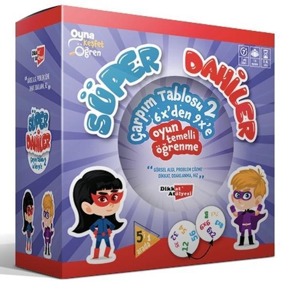 Süper Dahiler 2-Çarpım Tablosu 6'dan 9'a - Dikkat Atölyesi Yayınları - Image 1