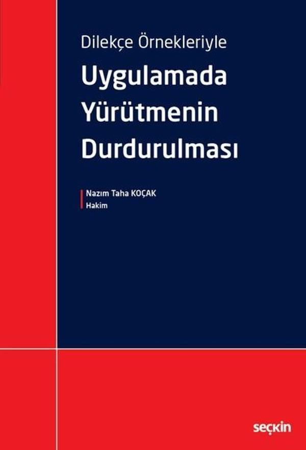 Uygulamada Yürütmenin Durdurulması - Seçkin Yayıncılık - Image 1