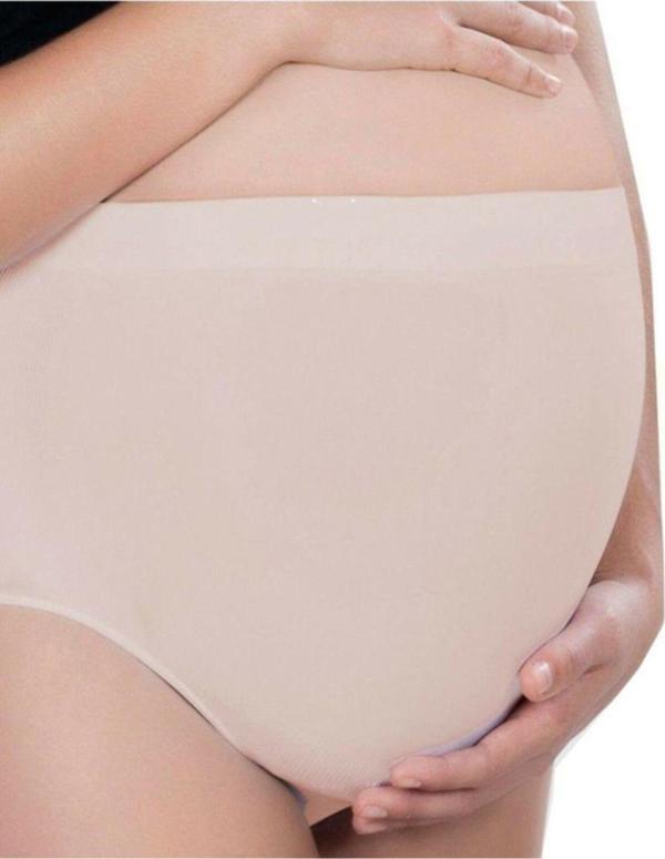 Babyjem Kadın Ten Rengi Dikişsiz Hamile Külot - Image 1