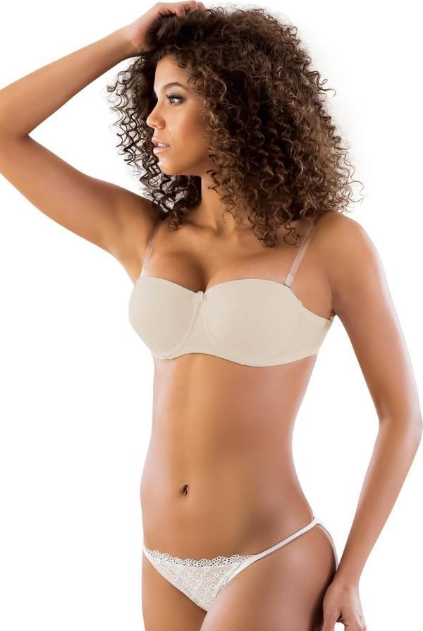 Emay Ten Mı 702 Şeffaf Askılı Push-Up Sütyen - Image 1