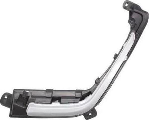 Peugeot  308  2011-2013  Sis Lamba Çerçevesi Sağ Siyah/Çıtası Gümüş Gri (Lm) (Oem No:1607809380) - Image 1