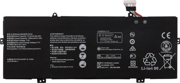 Huawei MateBook 14″ (KPL‑W00 / KLV‑W29) 2020–2021 modelleri ile Uyumlu Notebook Bataryası Pili Ver.1 - 9 Pin - Image 1