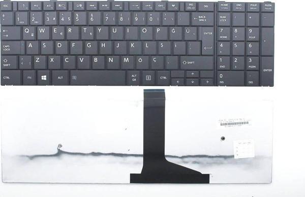 Toshiba  ile Uyumlu Satellite c55-a-1u5 c55-a-1g3 c55-a-1qd c55-a-1tg Klavye - Image 1