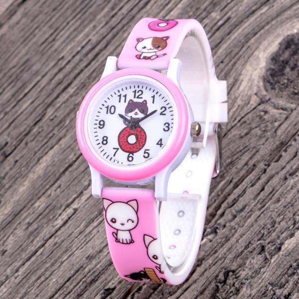Hello Kitty Figürlü Rakamlı 4-12 Yaş Analog Çocuk Kol Saati (PEMBE) ST-304331 - Image 1
