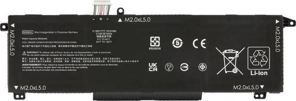 HP Omen 15-EK0025TX ile Uyumlu Notebook Bataryası Pili 6 Cell - Ver.2 - Image 1
