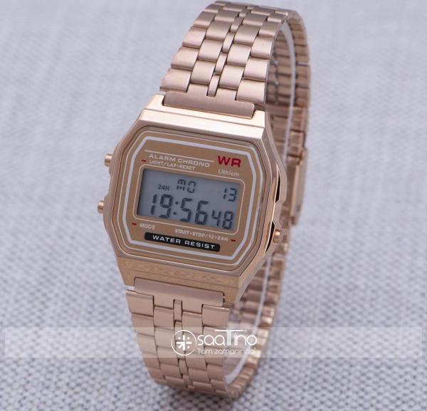 Rose Renk Retro Minimal Çelik Hasır Kordon Unisex Kadın Kol Saati ST-303939 - Image 1