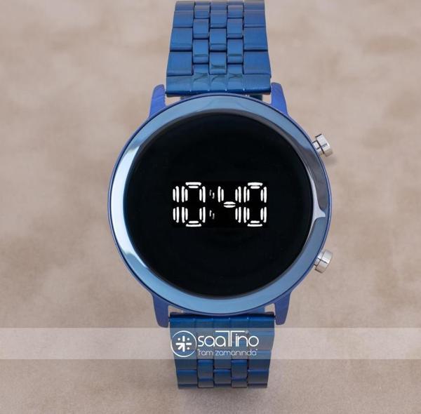 SaaTTino Ayna Kadran Dijital Lacivert Renk Kadın Unisex Kol Saati ST-303891 - Image 1