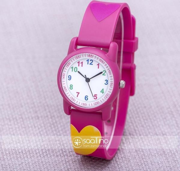 SaaTTino Şık Kalp Motifli Analog 6-13 Yaş Çocuk Kol Saati ST-303847 - Image 1