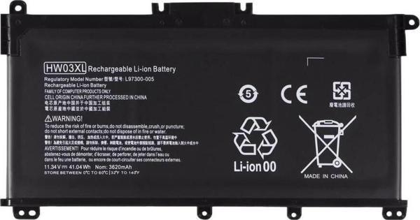 HP Pavilion 15-eg, 15-eh, HW03XL ile Uyumlu Notebook Bataryası Pili - Image 1