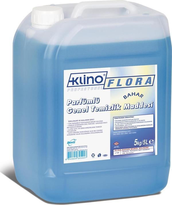 Deniz Klino Flora Bahar Yüzey Temizleyici Yer Temizlik Sıvısı - 5 Kg. - Bidon - Image 1