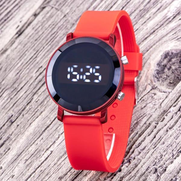 Unisex Takvimli Kırmızı Renk Çocuk Led Saati Yetişkin Saatleri ST-304320 - Image 1