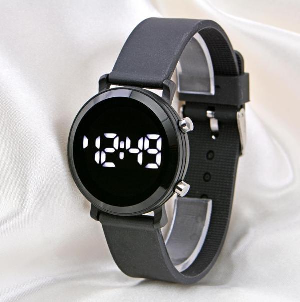 Yeni Sezon Unisex Kol Saati Siyah Renk Silikon Kordon Led Bileklik ST-304122 - Image 1