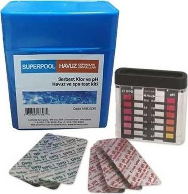 Superpool Haplı Ph-Cl Test Kiti-pH and Cl Test Kit-Tablet-ToptancıyızBiz - Image 1