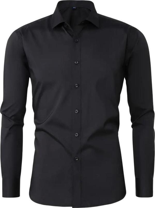 Erkek Slim Fitt Uzun Kol Likralı Gömlek 2390 BGL-ST04744 - Image 1