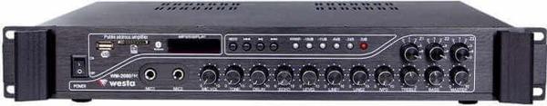 Westa WM-2080FM 3 Bölgeli FM Radyolu USB, Bluetooth, Uzaktan Kumandalı 200W Mixer Amfi - Image 1