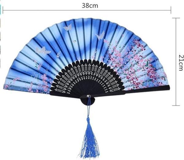 - Sakura Desenli Yelpaze Paraşüt Bandana Hediyeli - Image 1