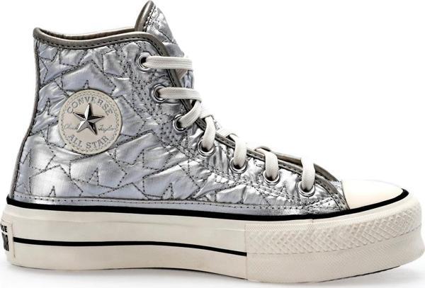 Converse CTAS LIFT Unisex Sneaker Ayakkabı Gümüş - Image 1