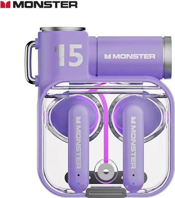 Monster Airmars XKT15 Gaming Bluetooth Kulaklık Mor - Image 1