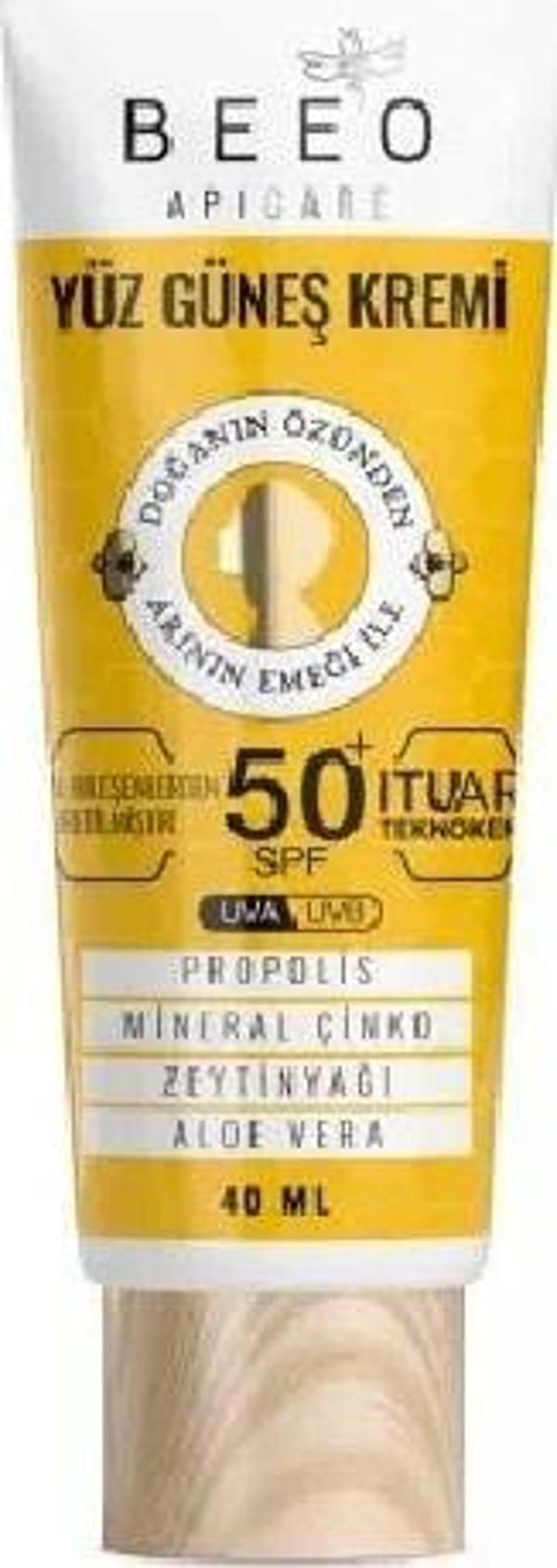 Bee'o Apicare Propolis Yüz İçin Güneş Kremi SPF50 40 ml - Image 1