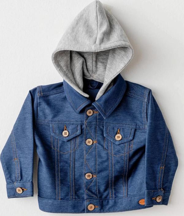 Andywawa Ac25936 Jacket Casual Bebek Ceket İndigo - Image 1