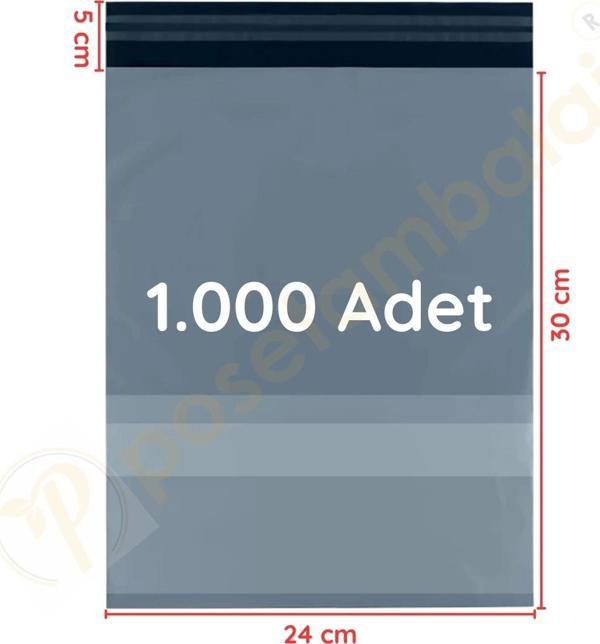 24x30+5 cm (24x35) Cepli Kargo Poşeti 1.000 Adet - Image 1