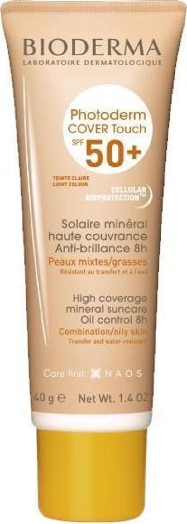 Bioderma Photoderm Cover Touch Spf50 + 40 gr - Light - Image 1