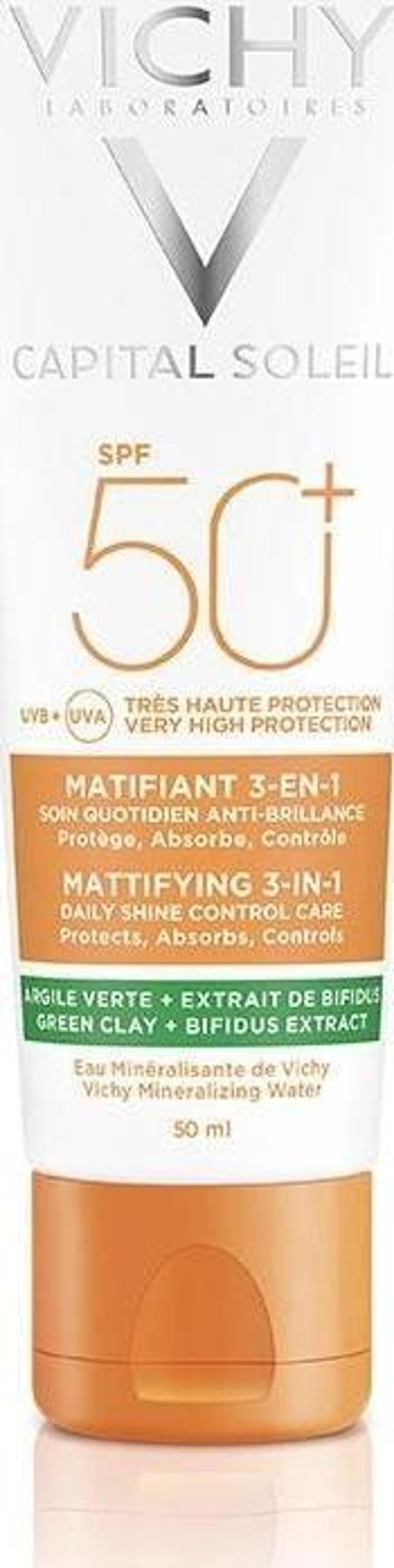 Vichy Capital Soleil SPF 50+ Matlaştırıcı Yüz Güneş Kremi 50 ml - Image 1