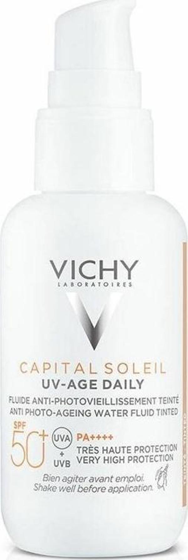 Vichy Capital Soleil UV Yaşlanma Karşıtı Güneş Kremi SPF 50 40 ml - Renkli - Image 1