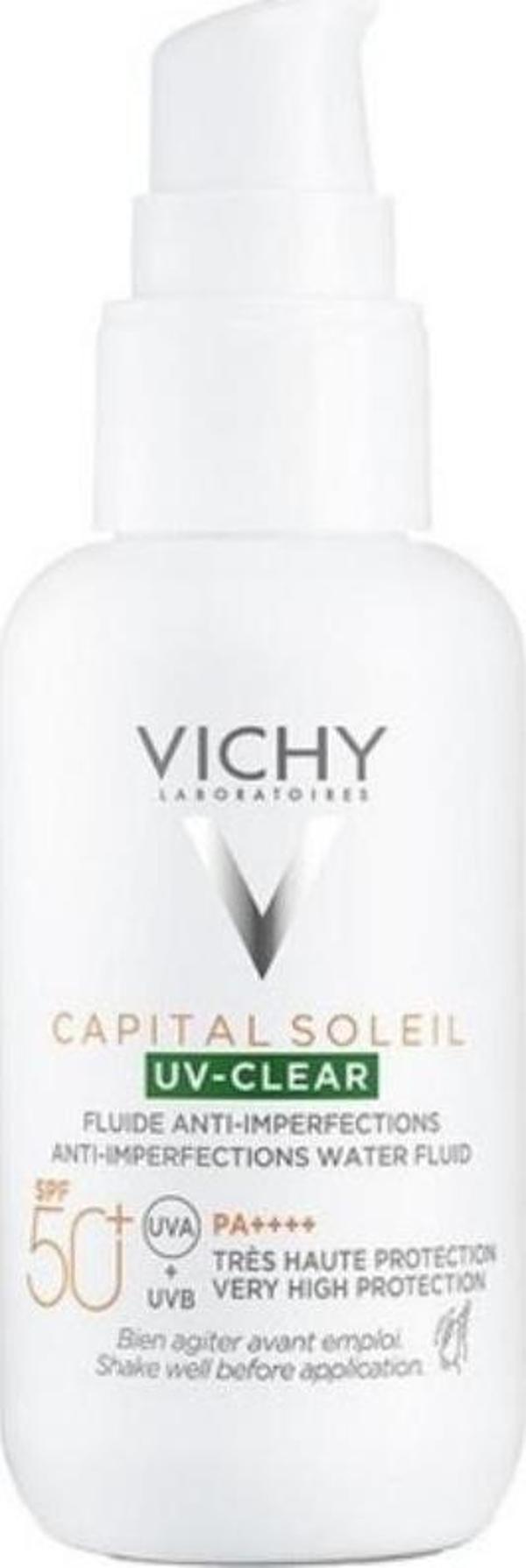 Vichy Capital Soleil UV-Clear Spf 50 Fluid Güneş Koruyucu 40 ml - Image 1