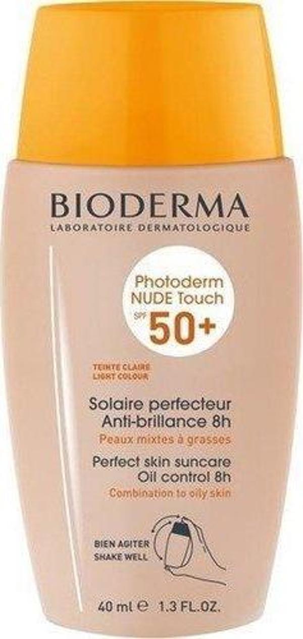 Bioderma Photoderm Nude Touch Spf 50+ Natural Renkli Güneş Koruyucu 40ml - Image 1