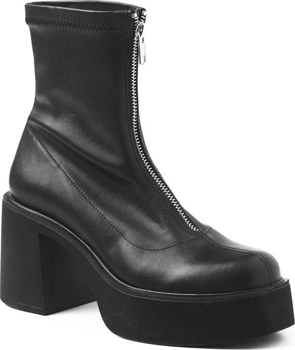 Kadın Bot GTN-120604 John May Deri Sıyah Streç - Image 1