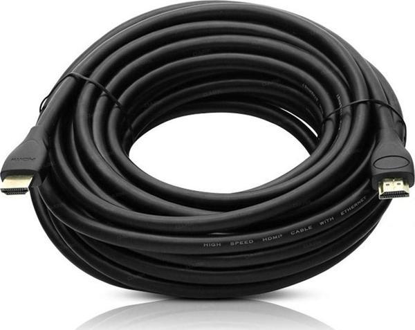 PLASTİK DÜZ SİYAH 10 METRE GOLD POŞETLİ HDMI KABLO-Findit - Image 1