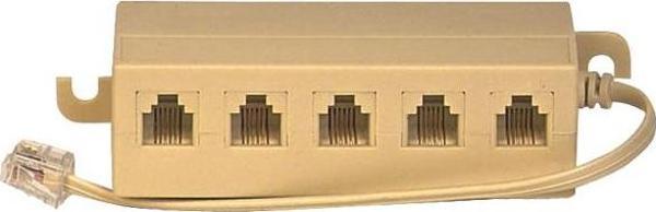TELEFON DAĞITICI 1 ERKEK / 5 DİŞİ MULTI LINE 6P/4C-Findit - Image 1
