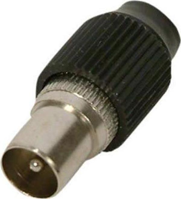 60 OHM ANTEN TV FİŞİ İTHAL ERKEK SİYAH DÜZ TİP (100 AD) ELEKTROMER-Findit - Image 1
