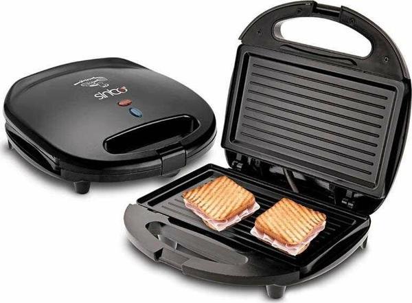 MİNİ GRANİT  ELEKTRİKLİ TOST MAKİNESİ  2 TOST   YAPIŞMAZ YÜZEY   750W  SSM-2513 (2818) - Image 1